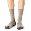 Calze sportive 39-42 in tessuto a maglia beige e marrone - lunghezza media traspiranti
