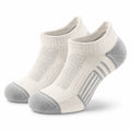 Calze sportive corte 39-42 in tessuto a maglia bianco grigio traspiranti