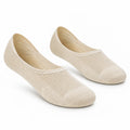 Calze ballerina 35-38 in maglia elasticizzata beige - leggere e traspiranti