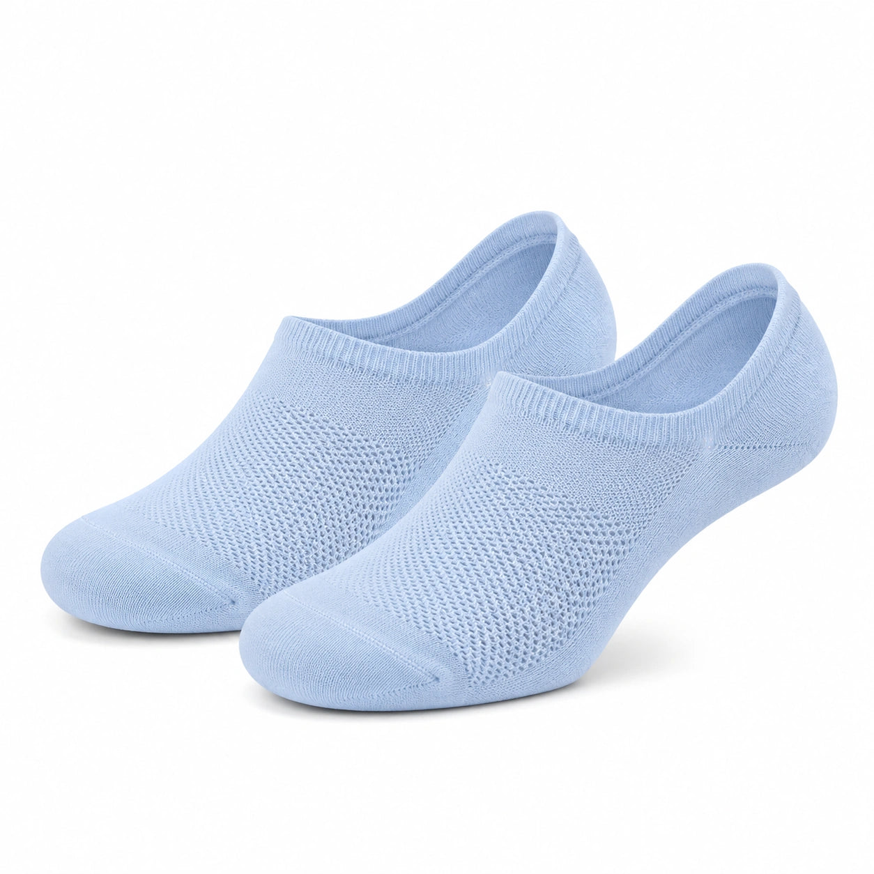 Calze corte 39-42 in tessuto azzurro - traspiranti elastiche