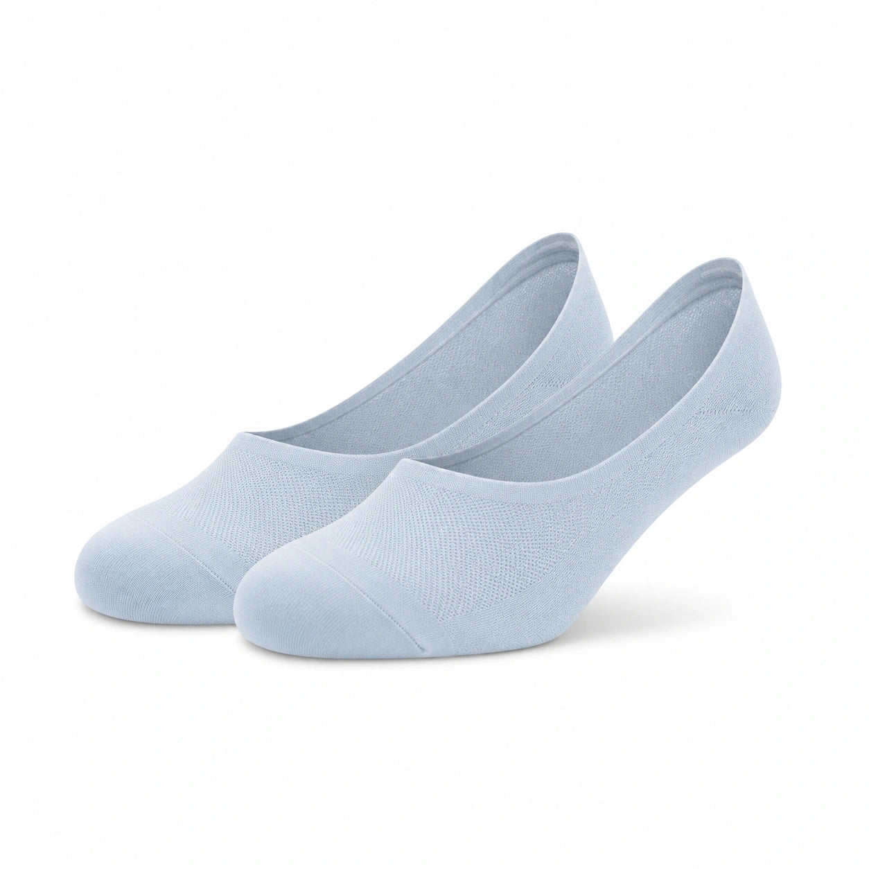 Calzini fantasmini 43-46 in maglia elasticizzata azzurro chiaro - basso profilo traspirante