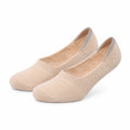 Calzini invisibili 43-46 in tessuto elasticizzato beige - design basso per scarpe